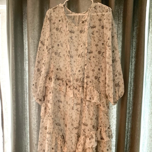 Senlis alexis tiered midi dress - Picture 9 of 12